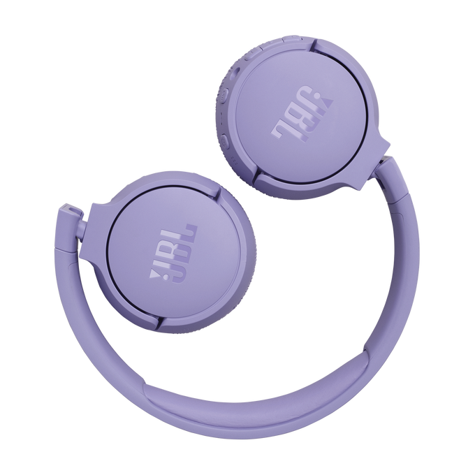 JBL Tune 670NC - Purple - Adaptive Noise Cancelling Wireless On-Ear Headphones - Detailshot 4 image number null